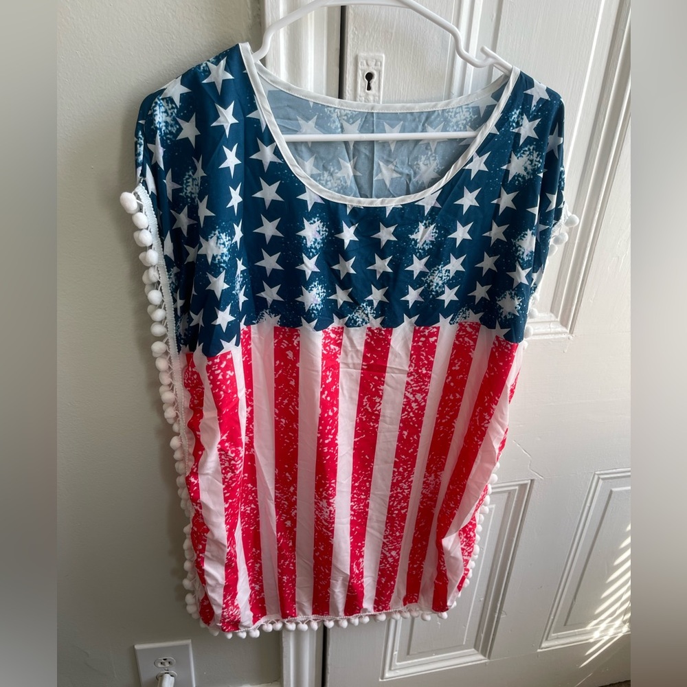 American Flag Swim Cover